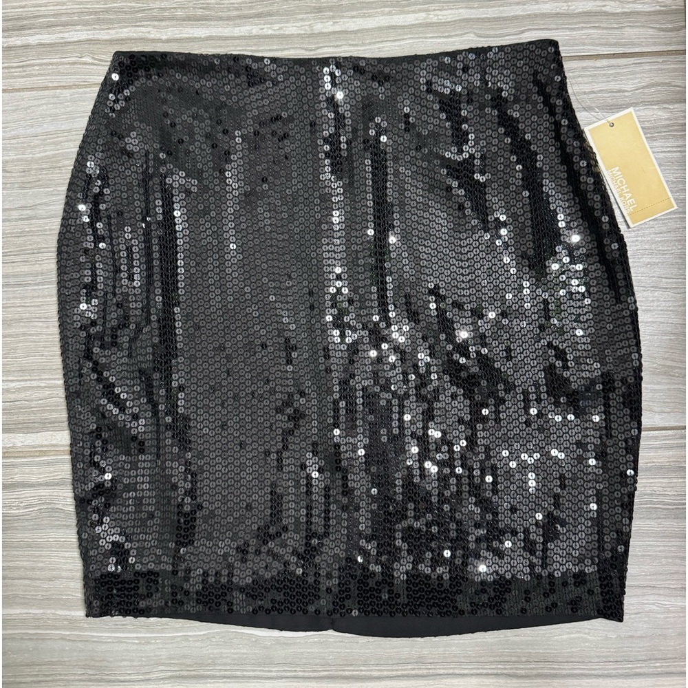 MICHAEL Michael Kors Sparkling Black Mini Skirt